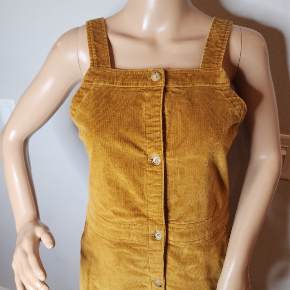 Crewcuts Mustard Brown Corduroy Sleeveless Dress Size 16 Kids J. Crew - Picture 3 of 16